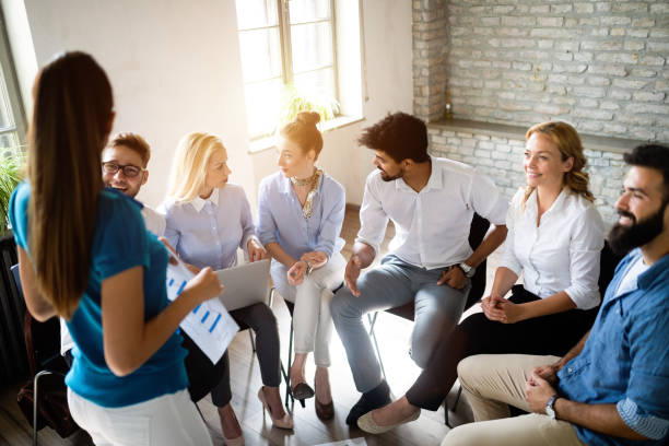 Creative young business people working on business project in office Drug Addiction Treatment